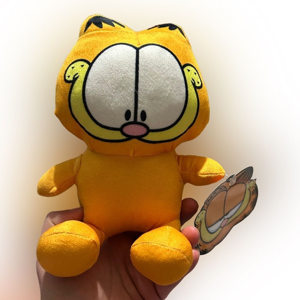 Garfield Cat Big Head Garfield Orange Cat Stuffed Animal Plush Toy 7” NWT